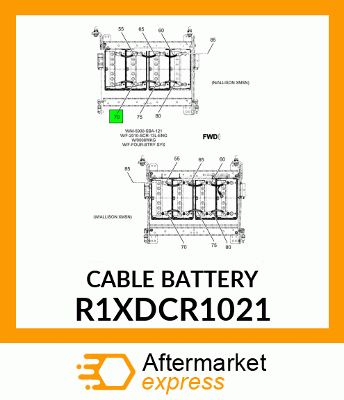 CABLE,_BATTERY_ R1XDCR1021