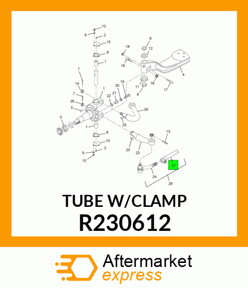 TUBE W/CLAMP R230612