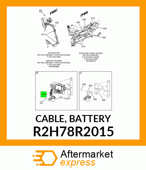 CABLE, BATTERY R2H78R2015