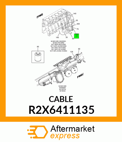 CABLE R2X6411135