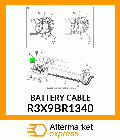 BATTERYCABLE R3X9BR1340