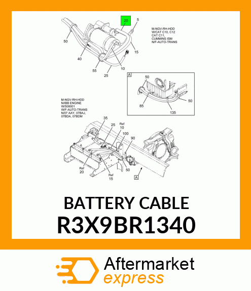 BATTERYCABLE R3X9BR1340