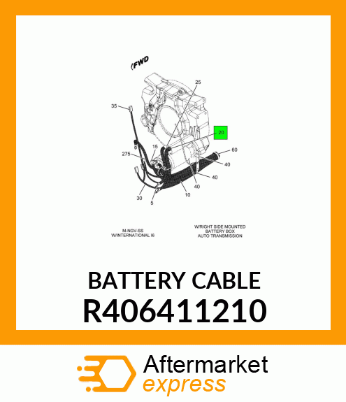 BATTERYCABLE R406411210
