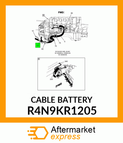 CABLE BATTERY R4N9KR1205