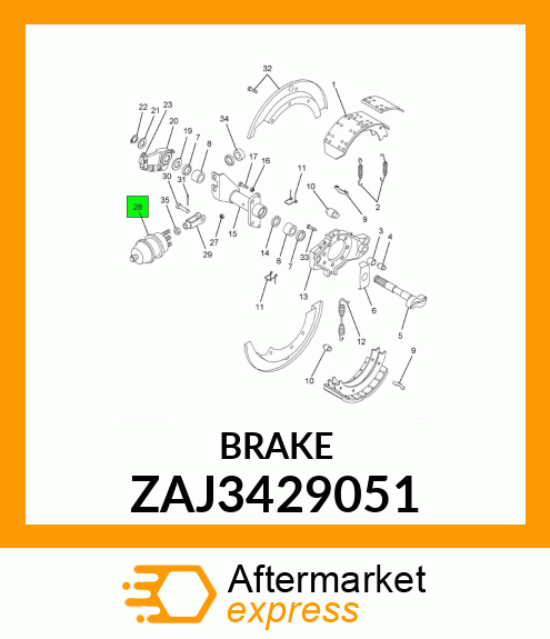 BRAKE ZAJ3429051