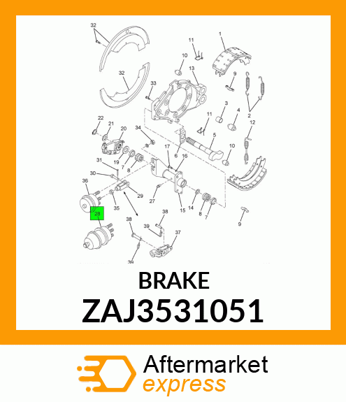 BRAKE ZAJ3531051