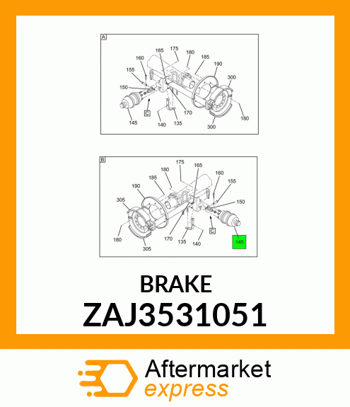 BRAKE ZAJ3531051