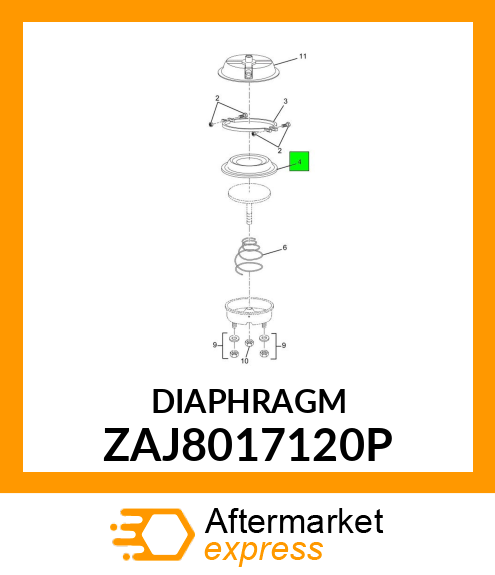 DIAPHRAGM ZAJ8017120P