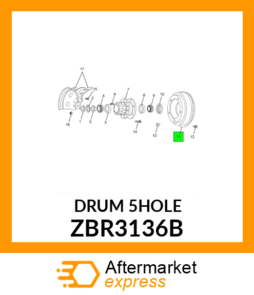 DRUM5HOLE ZBR3136B