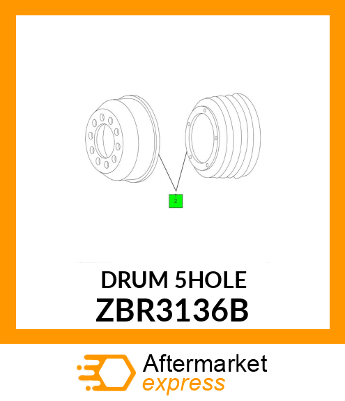 DRUM5HOLE ZBR3136B