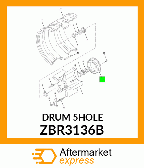 DRUM5HOLE ZBR3136B