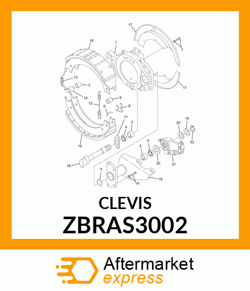 CLEVIS5PC ZBRAS3002