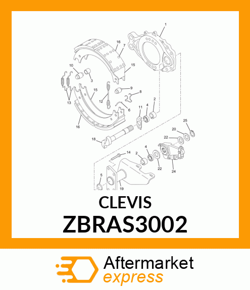 CLEVIS5PC ZBRAS3002