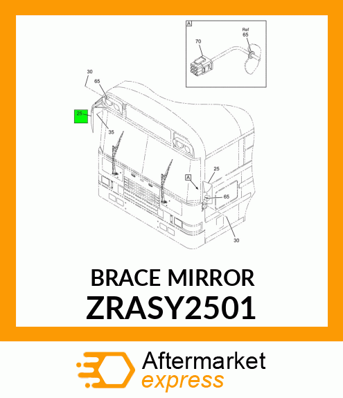 BRACEMIRROR ZRASY2501