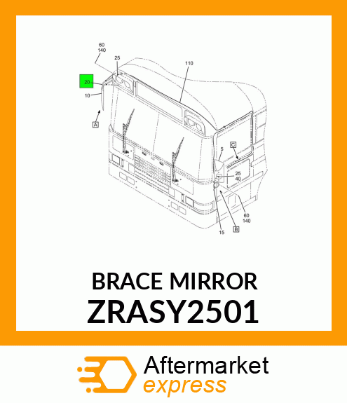 BRACEMIRROR ZRASY2501