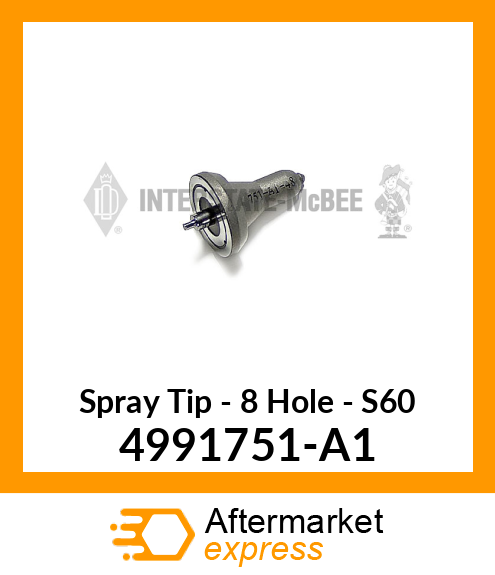 Spare part 4991751-A1 + Spray Tip - 8 Hole - S60