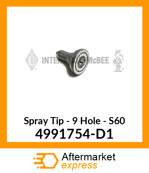 Spray Tip - 9 Hole - S60 4991754-D1
