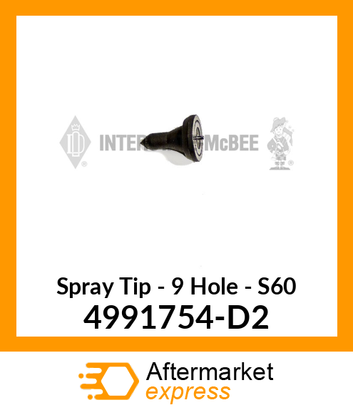 Spare part 4991754-D2 + Spray Tip - 9 Hole - S60