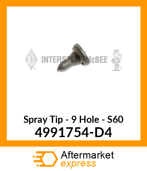 Spray Tip - 9 Hole - S60 4991754-D4