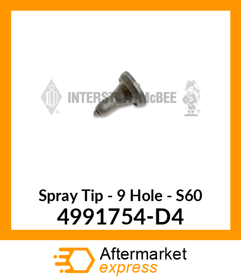 Spare part 4991754-D4 + Spray Tip - 9 Hole - S60