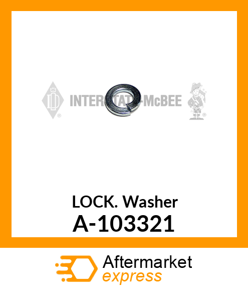 Spare part A-103321 + Lock Washer