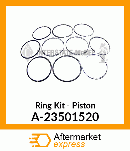 Spare part A-23501520 + Ring Set - Piston