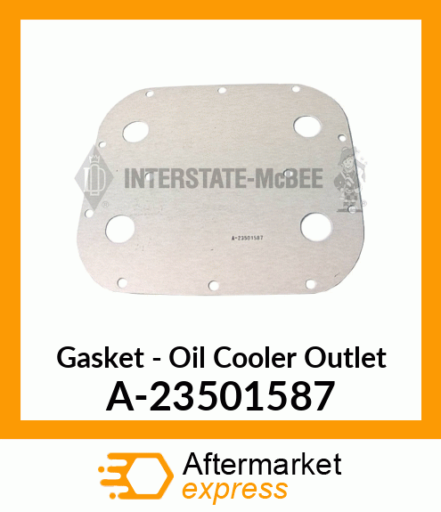 Spare part A-23501587 + Gasket - Oil Cooler Outlet