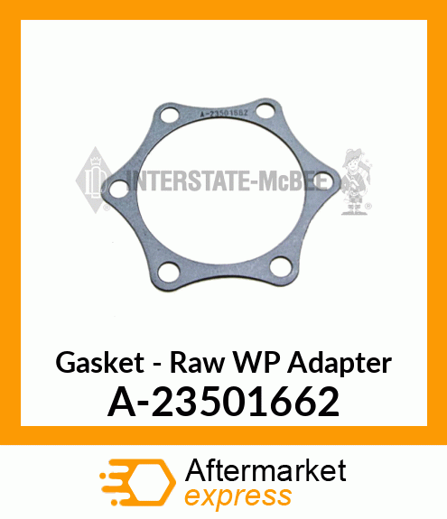 Spare part A-23501662 + Gasket - Raw W/P Adaptor