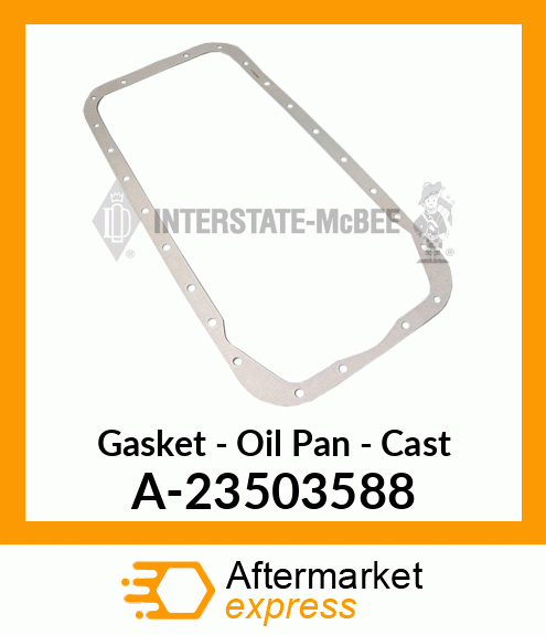 Spare part A-23503588 + Gasket - Oil Pan - Cast