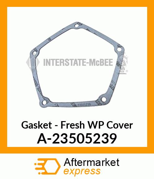 Spare part A-23505239 + Gasket - Fresh Water Pump Cvr