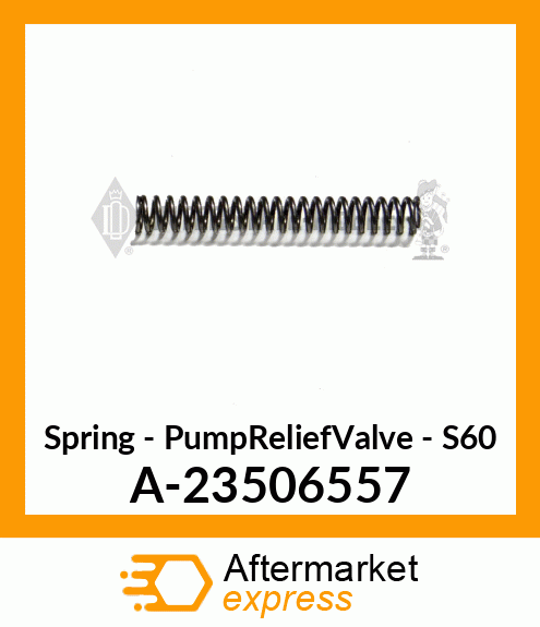 Spring - PumpReliefValve - S60 A-23506557