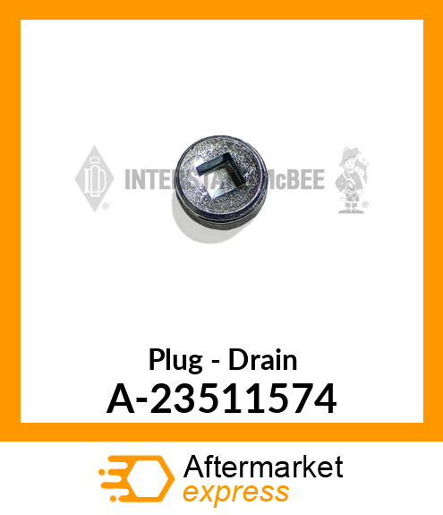 Spare part A-23511574 + Plug - Drain