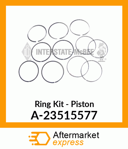 Spare part A-23515577 + Ring Set - Piston