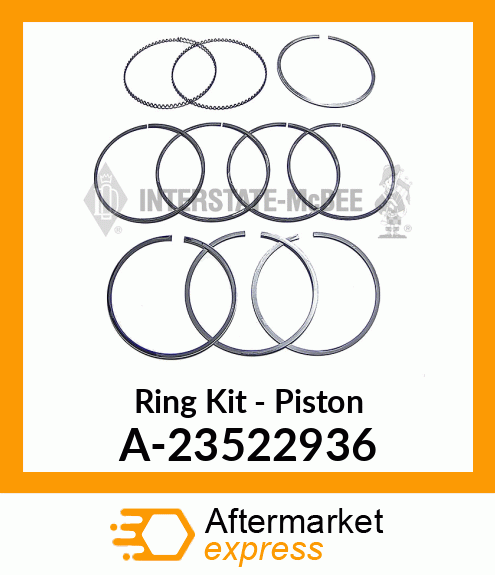 Spare part A-23522936 + Ring Set - Piston