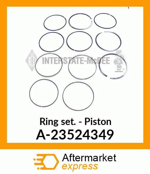 Spare part A-23524349 + Ring Set - Piston