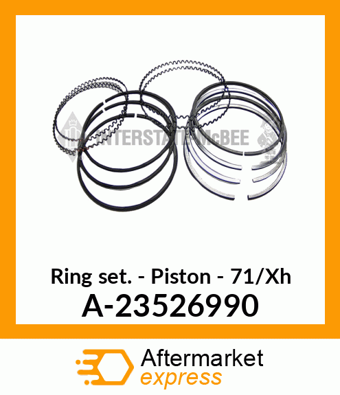 Ring Set - Piston - 71/Xh A-23526990