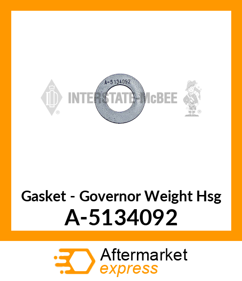 Gasket - Governor Wt Housing A-5134092