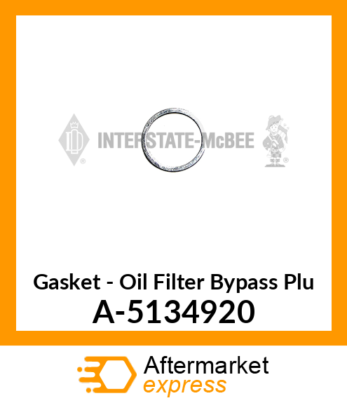 Gasket - Oil Filtr Bypass Plug A-5134920