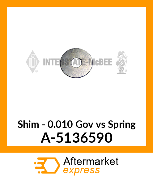 Shim - .010 Gov Vs Spring A-5136590