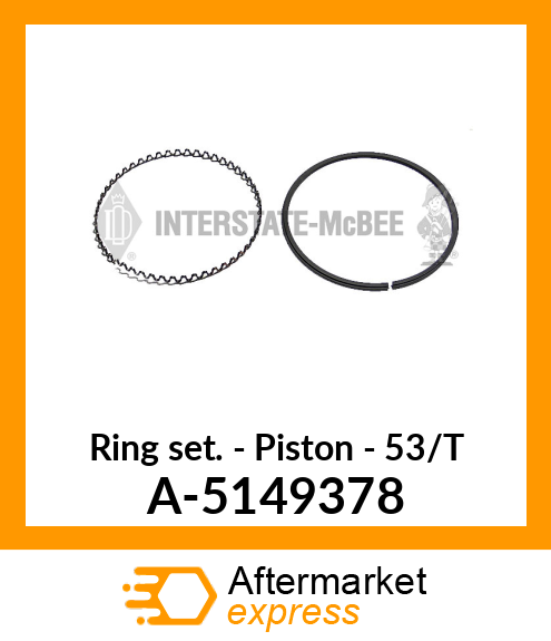 Ring Set - Piston - 53/T A-5149378