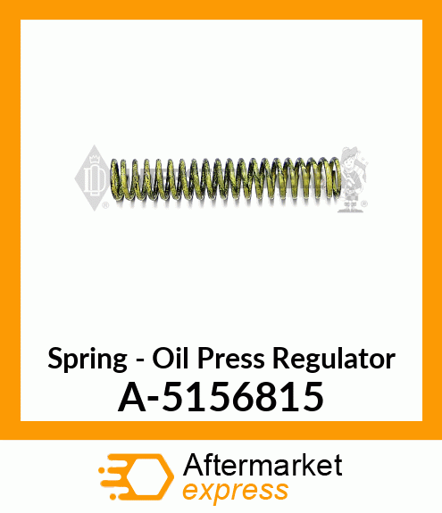 Spring - Oil Press Regulator A-5156815