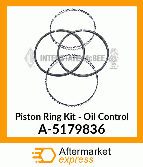 Ring Set - Piston - Oil Contrl A-5179836