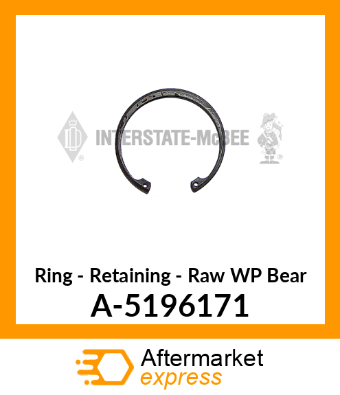 Ring - Retaining Raw W/P Brg A-5196171