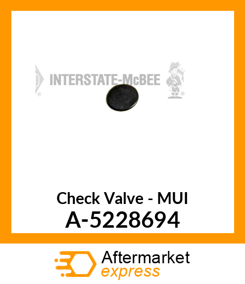 Check Valve - MUI A-5228694