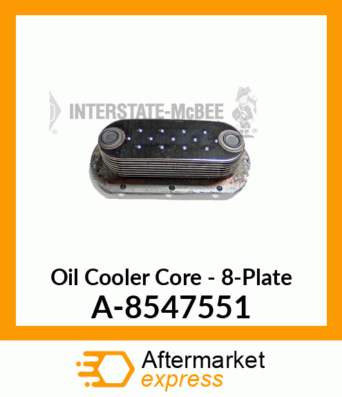 Core - Oil Cooler - 8 Plate A-8547551