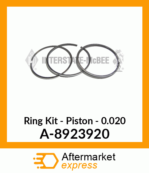 Ring Set - Piston - .020 A-8923920