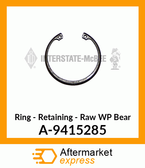 Ring - Retaining Raw W/P Brg A-9415285