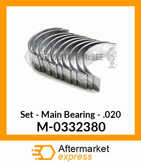 Set - Main Bearing - .020 M-0332380