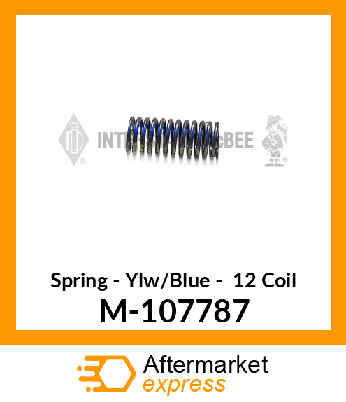 Spring - Ylw/Blue - 12 Coil M-107787