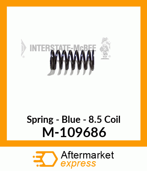 Spring - Blue - 8.5 Coil M-109686